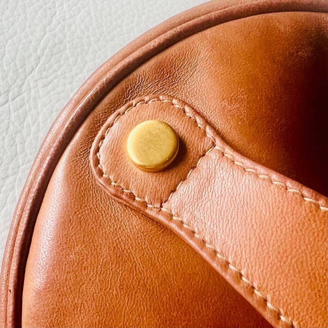 Auth Gucci Mini Vanity Case Leather Brown Cosmetic Pouch Bag Rare Vintage thumbnail 9