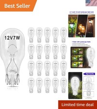 20 Pcs 12v 7w Landscape Light Bulbs, T5 Low Voltage Light Bulbs 12 Volt for H...