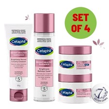 Cetaphil Bright Healthy Radiance 4-in-1 Set Cleanser Toner Day Night Cream