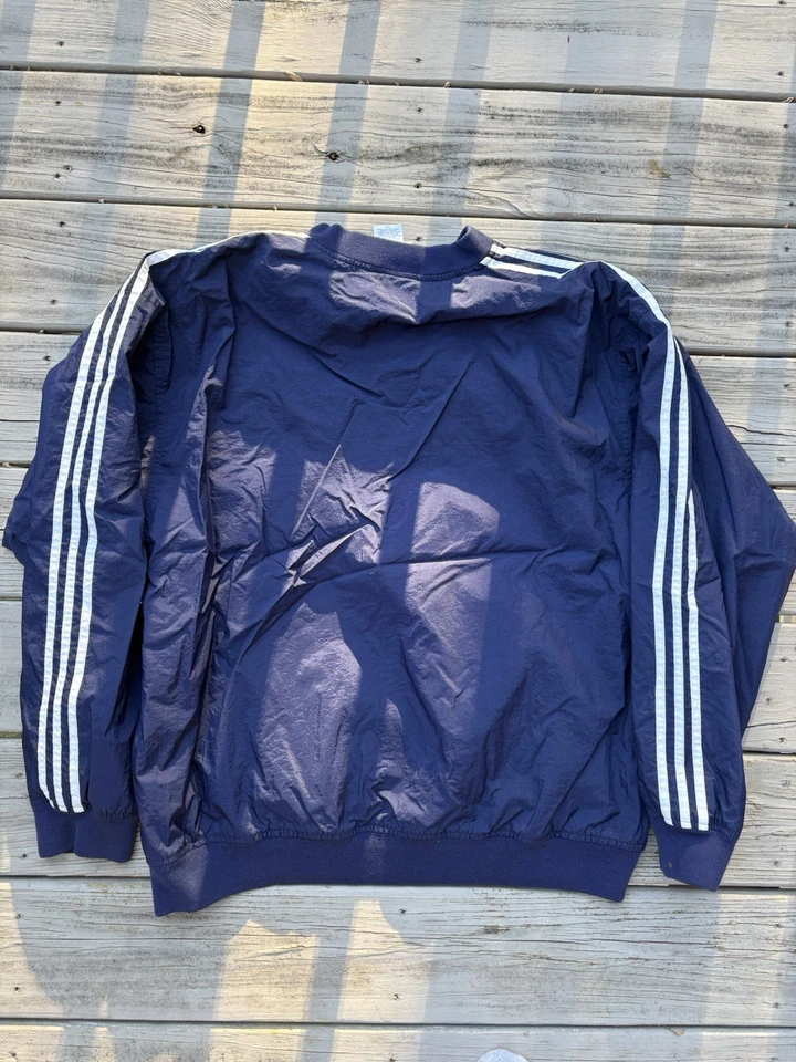 Cortavientos vintage Y2K Adidas azul marino talla XL Foto 2 de 4