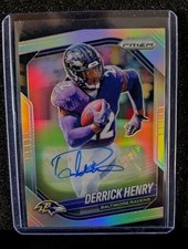 Derrick Henry 2025 Panini Prizm Silver Autograph #168 Ravens