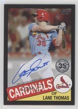 2020 Topps 1985 Baseball Series 2 Black 116/199 Lane Thomas #85BA-LTH Auto 0nr3