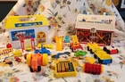 50 Pc Mixed Vintage Lot Fisher Price Disney ILLCO ARCO Toys 70s 80s 90s 2000s