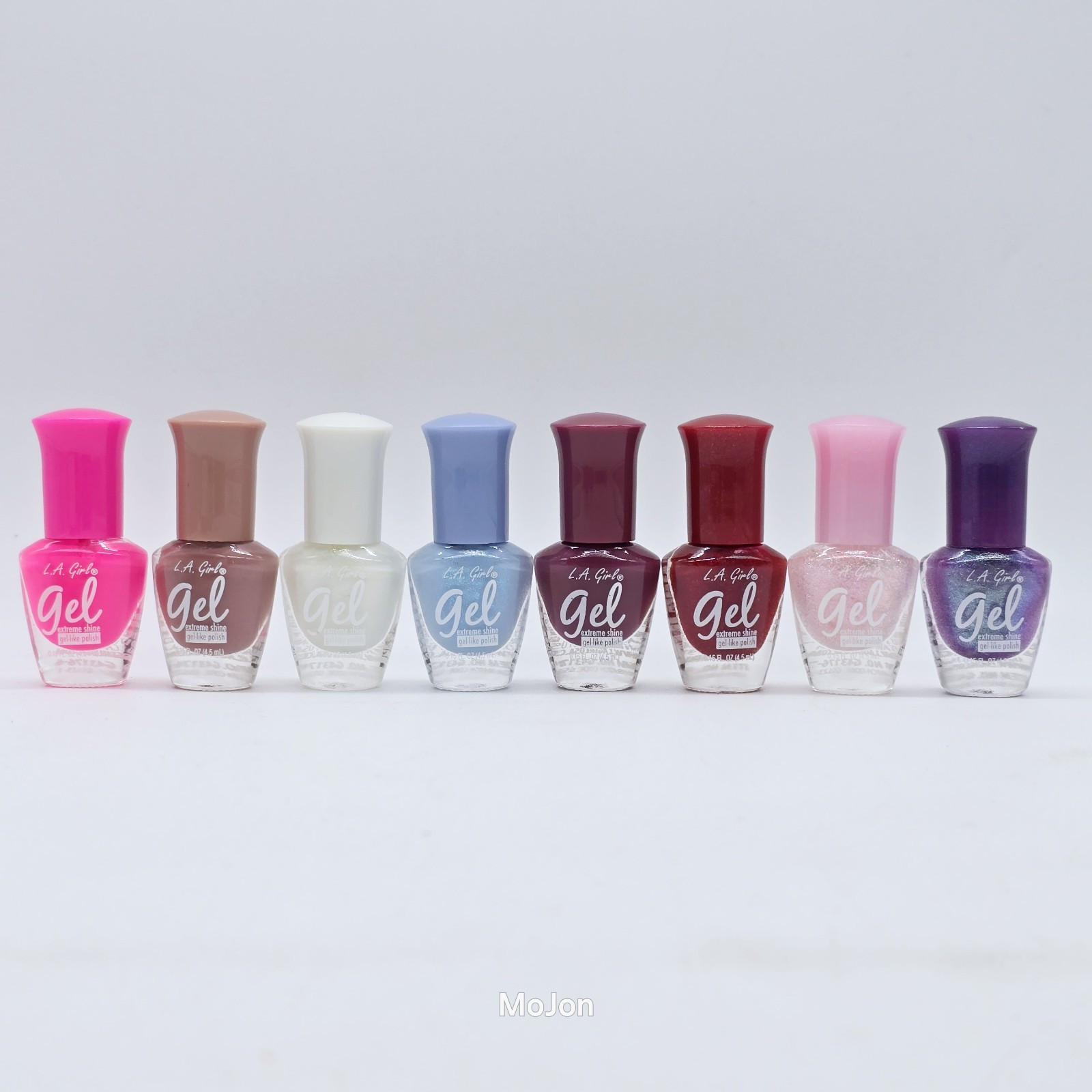 Lot Of 8 LA Girl Extreme Shine Gel Like Nail Polish Mini Bottles