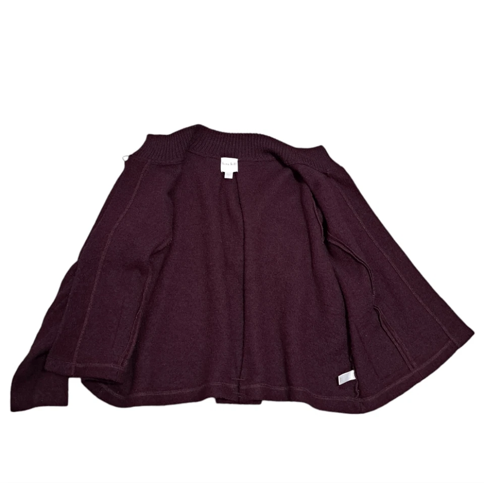 Kate Hill Wool One Button Front Closure Lagenlook Retro Grunge Sweater Medium - Image 4 of 4