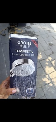 GROHE Tempesta 100 Handheld Shower Head 4-Spray Round Chrome Wall Mount