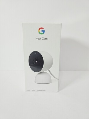 Google Nest Cam 2nd Gen Wired 1080p Indoor Home Security Camera White