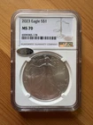 2023 American Silver Eagle $1 NGC MS70 Littleton Select 1oz .999 Fine Silver