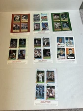 1990 Topps Magazine Baseball Cards Lot of 7 Uncut Sheets – Vintage MLB Inserts