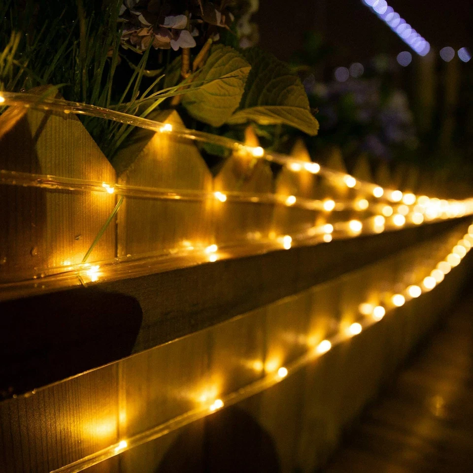 8modes 300LED Outdoor Garden Lamp Solar Rope Fairy String Lights Decor Strips AU - image 3 of 4