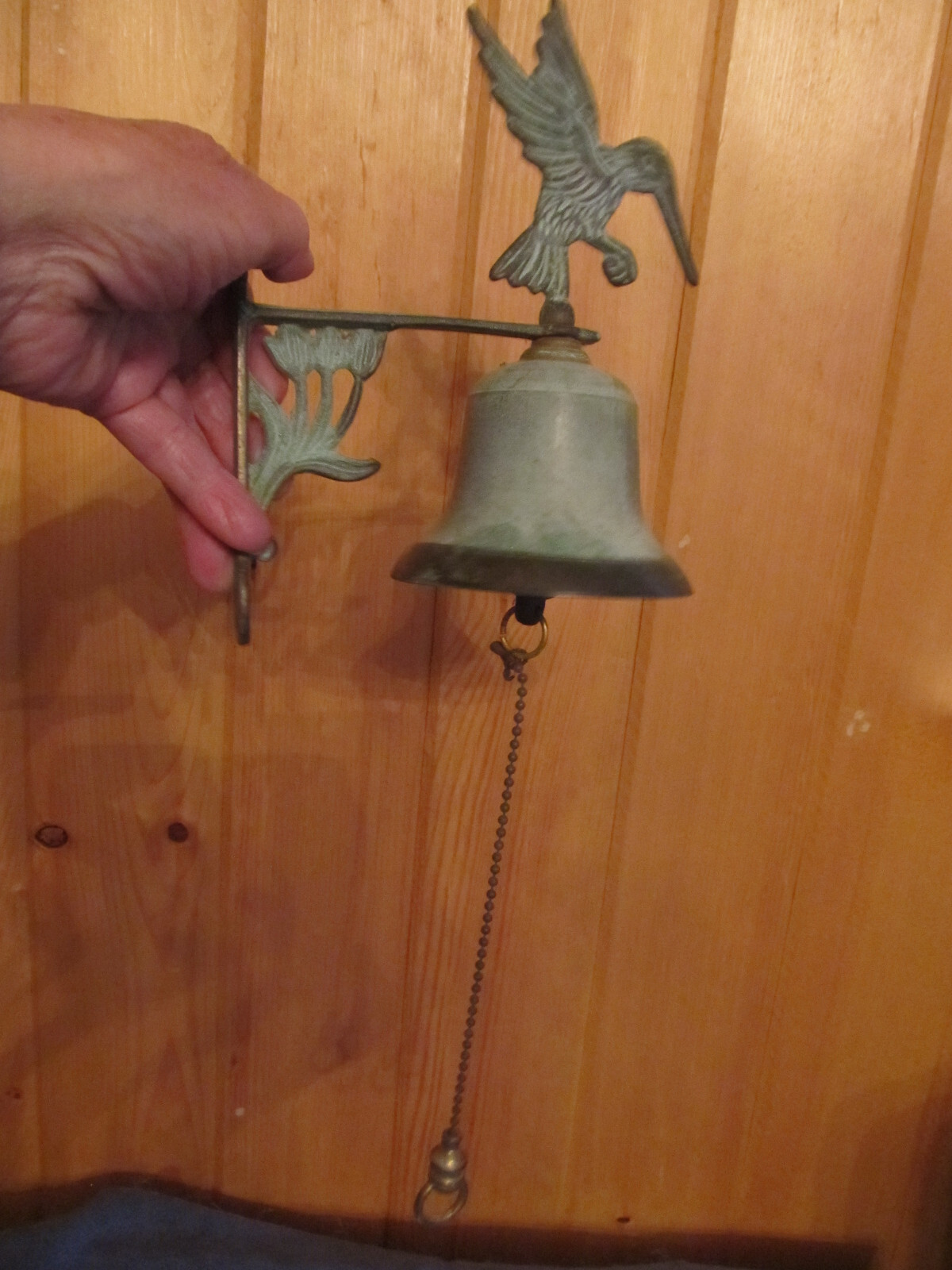 Hummingbird Brass Bell Wall Mount eBay