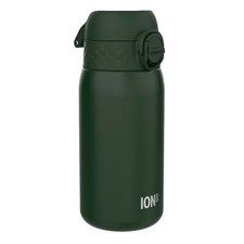 ION8 Leak Proof Kids Water Bottle, Stainless Steel, Dark Green, 400ml (13oz)