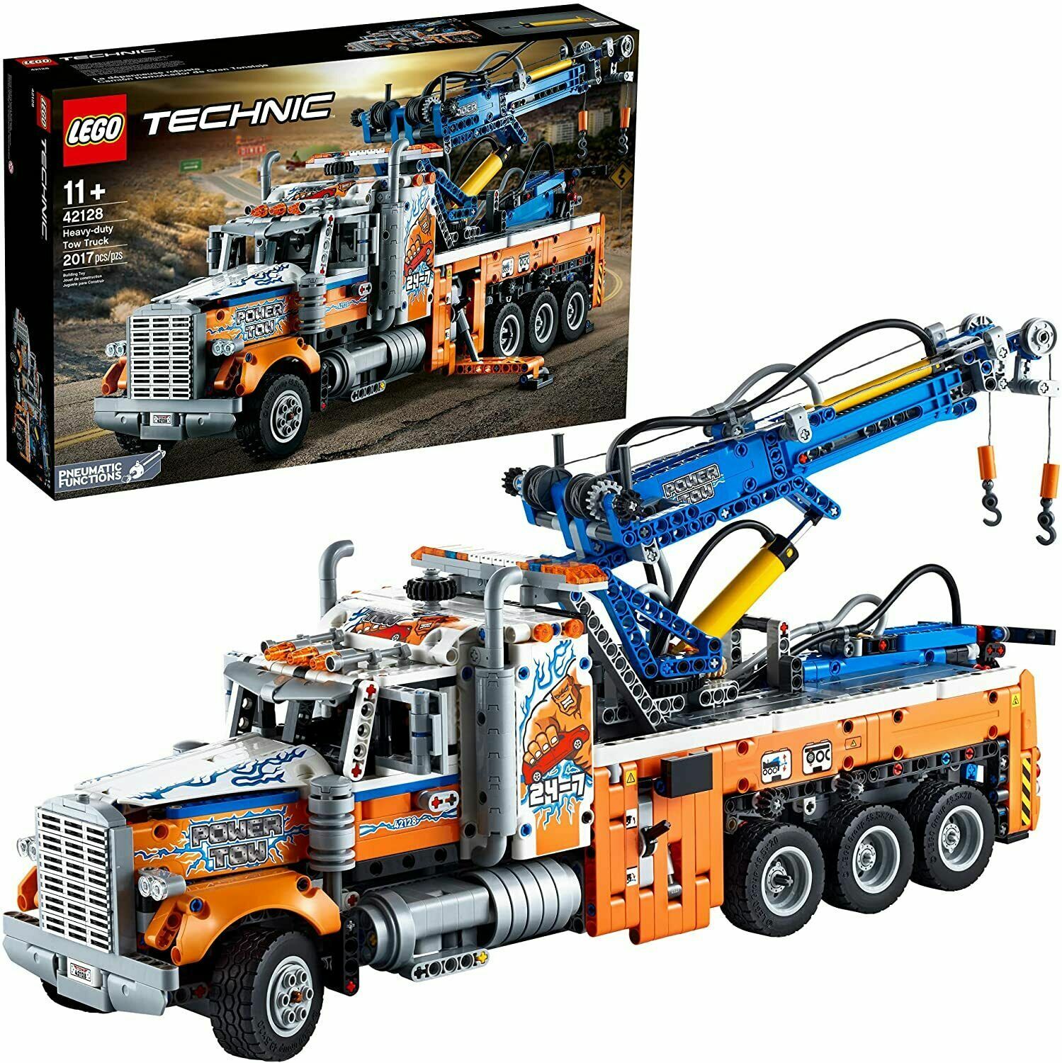 ✅✅Lego Technic 42128 Heavy-duty Tow Truck Crane Building Kit 2017 Pcs Gift Set✅✅