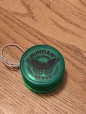 VINTAGE DUNCAN BUTTERFLY YO-YO GREEN VERY NICE CONDITION