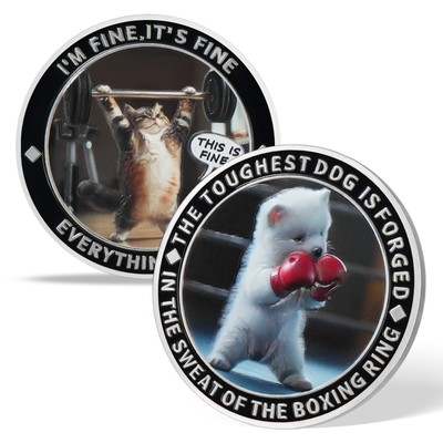 I'm Fine Resilient Cat and Dog Challenge Funny Gift for Strength Perseverance
