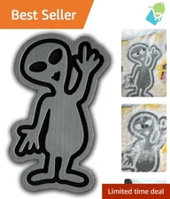 High Density EVA Snowboard Stomp Pad - Gray Alien Design for Ultimate Traction