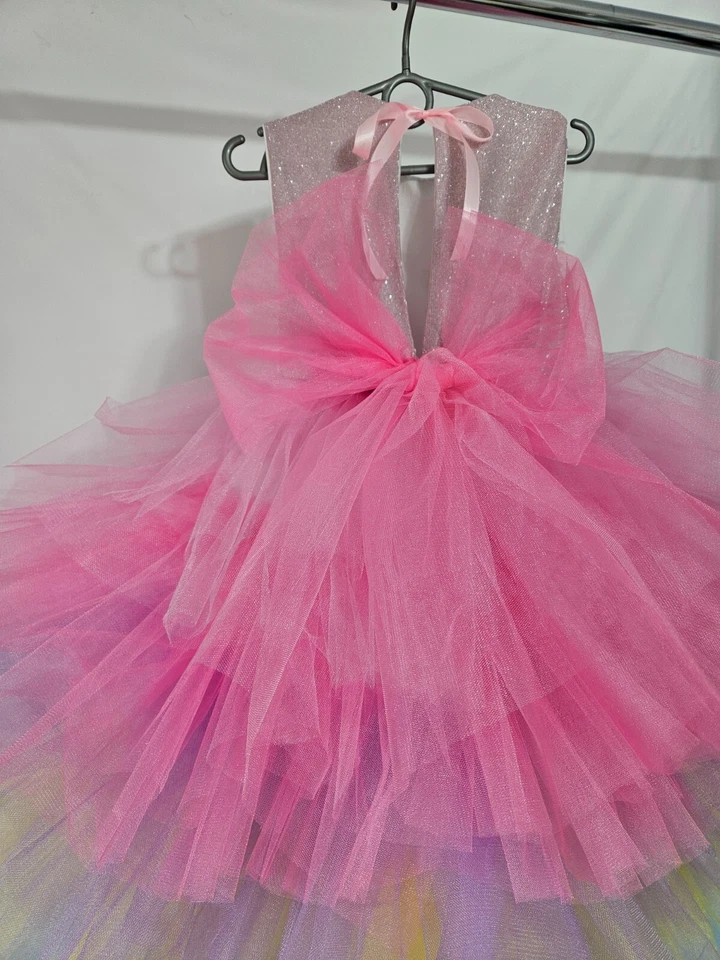 Vestido Unicornio para Cumpleaños, Boda, Ocasión Especial Hecho a Medida Vestido de Tul Foto 2 de 4