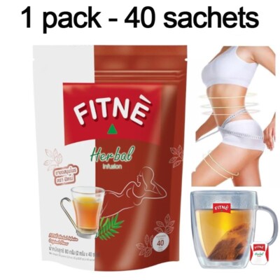 Tea FitNe Herbal Laxative Detox Weight Control fit Slim Body Thai Natural 80 g