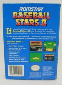 Baseball Stars II (NES Nintendo Entertainment System) Missing Manual