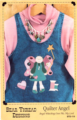 Quilter Angel - Bear Thread Designs - Applique on Jumpers and Sweatshirts