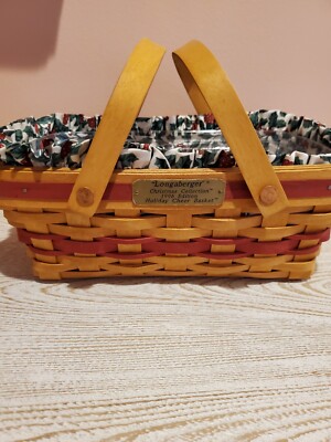 Longaberger 1996 Holiday Cheer Basket Combo