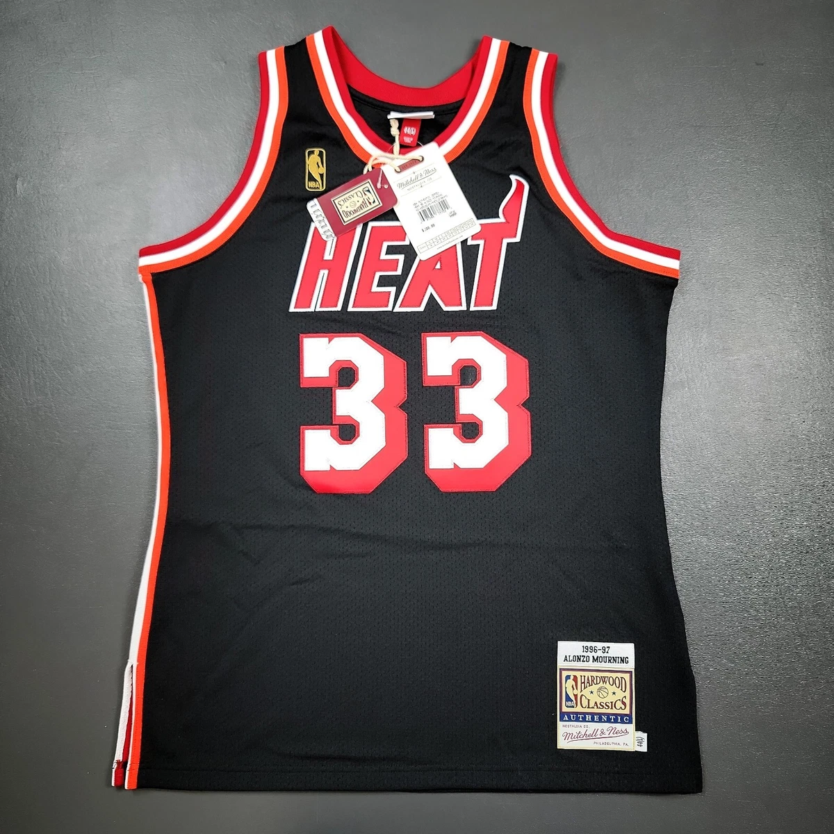 Mitchell & Ness Authentic Alonzo Mourning Miami Heat 1996-97 Jersey