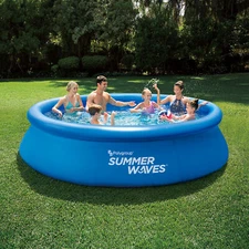 Summer Waves 12 ft Quick Set Ring Round Above Ground Swimming Pool SHIPS NOW!
