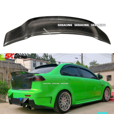 Carbon Fiber Rear Trunk Duck Spoiler Wing for Mitsubishi Lancer EVO 10 2008-2017