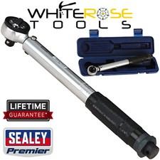 Image of Sealey Micrometer Torque Wrench 3/8" Drive Calibrated Premier Flip Reverse