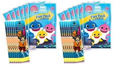 NEW 12 Baby Shark Grab & Go Play Packs, 12 Ocean-Themed Bookmarks - Party Favors