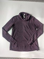 Lululemon Size 8 Purple Cowl Neck Active Long Sleeve Sweatshirt
