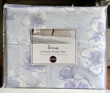 Soft Lavender Floral Sheet Set - KING Size Set