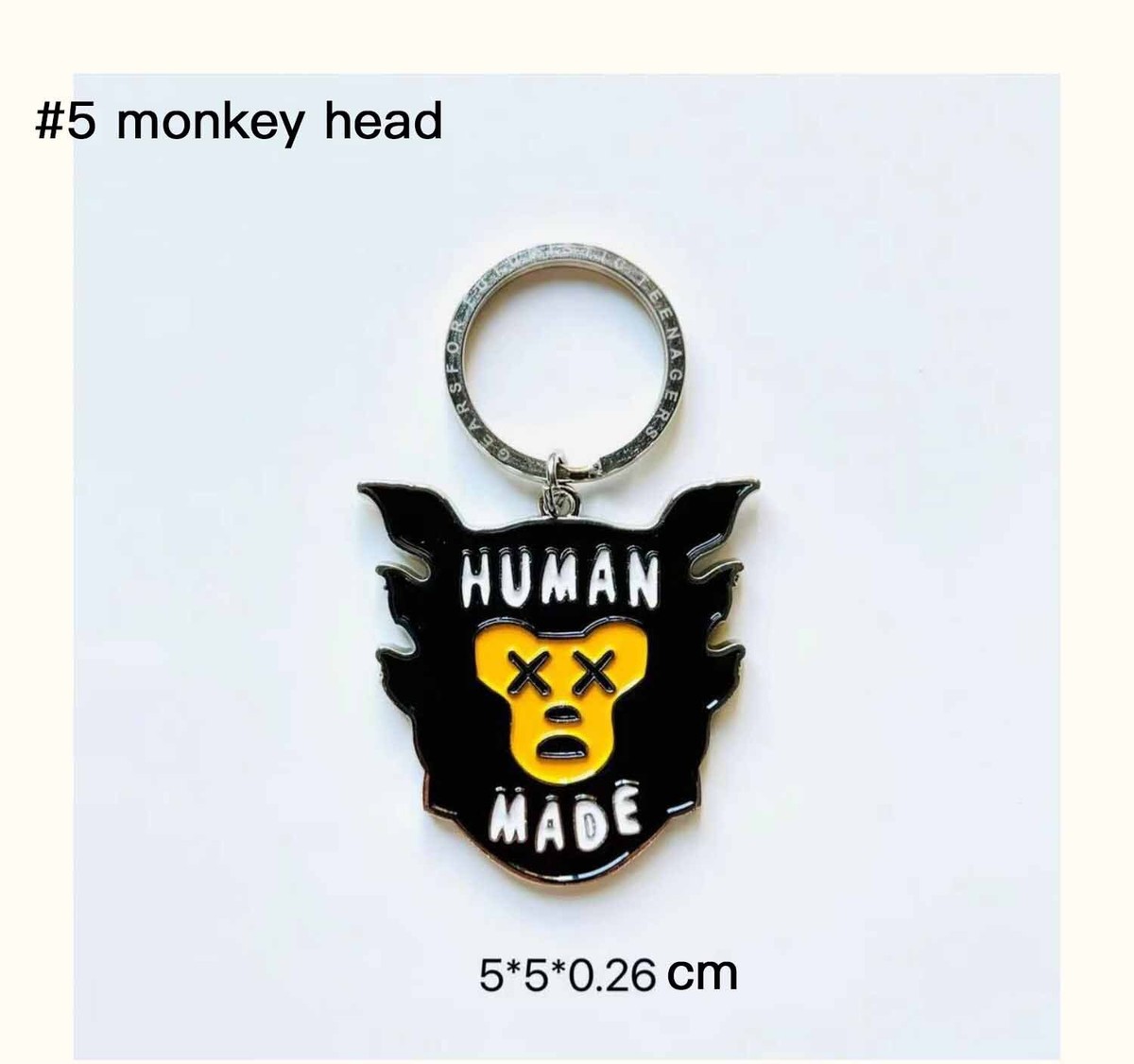 HUMAN MADE 22SS Nigo Verdy Animal Zoo Metal Key Chain