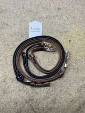 2 JASGOOD Leather Skinny Women Thin Waist Belts 1 black and 1 brown