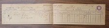 1898 Midland Railway Armley to Skipton Transport Invoice