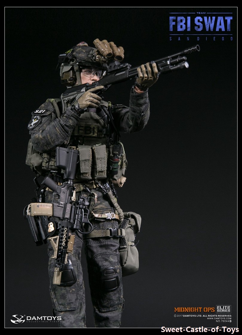 DamToys 1/6 US FBI SWAT Team Agent San Diego Midnight OPS 78044 A