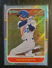 2021 PANINI DONRUSS MOOKIE BETTS HIGHLIGHTS RAPTURE PARALLEL DODGERS