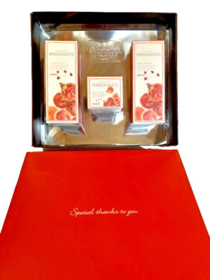 MISSHA Botanic POMEGRANATE Nutritive Emulsion, Toner 4.40 oz & Cream 1.69 oz Set