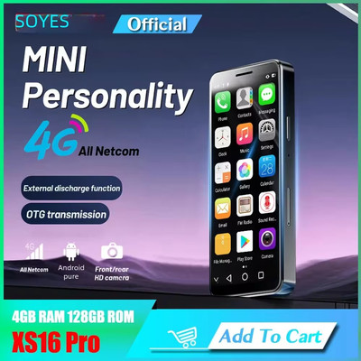 SOYES XS16 Pro 4GB RAM 128GB ROM 4'' Mini Smartphone 4G LTE Phone Type-C OTG NFC