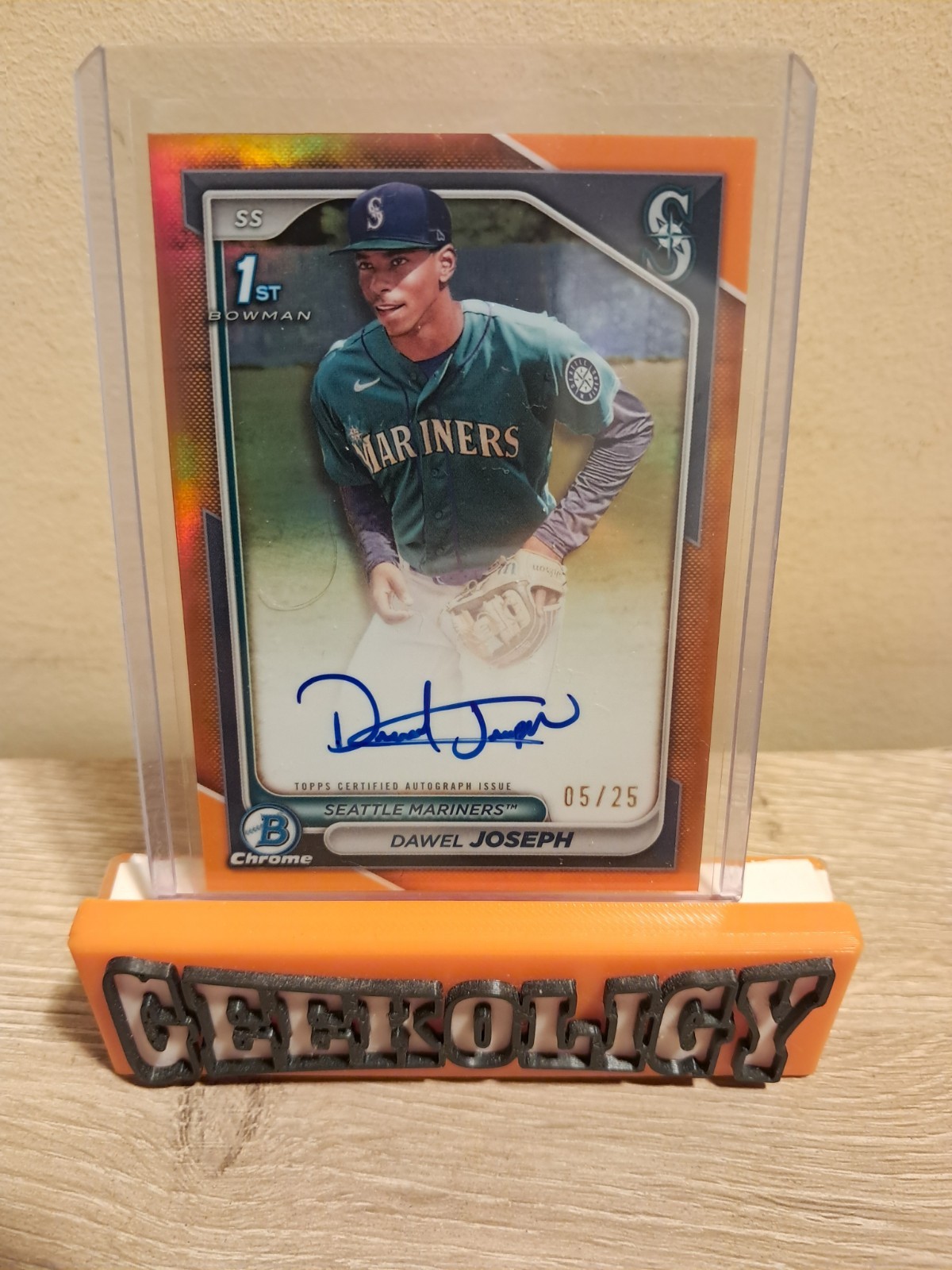 2024 Bowman Chrome Dawel Joseph 1st #BCP-176 True Orange Refractor /25 (RC)