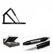 1000N Ottomane Bettheber Mechanismus 38cm Gasfeder Schwerlast Stauraum Bett Scharnier