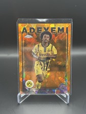 2024-25 Topps Chrome Sapphire Edition UEFA Karim Adeyemi Orange Sapphire #/25