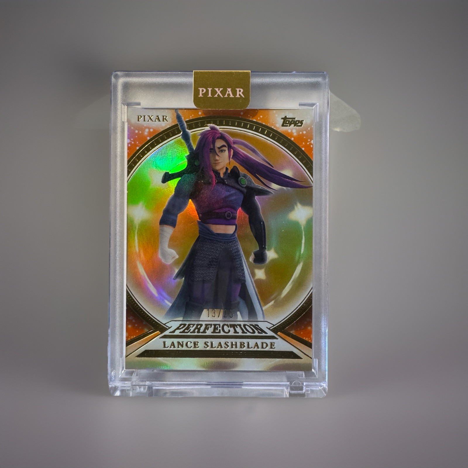 Pixar Inside Out 2 Topps Perfection Lance Slashblade 13/25 2025 RARE ENCASEDED