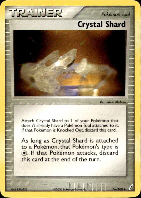 Pokemon Crystal Shard Crystal Guardians 76/100 Light Play LP+ or Better