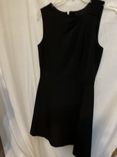 Tahari Arthur S Levine Black Dress Size 10 Sleeveless