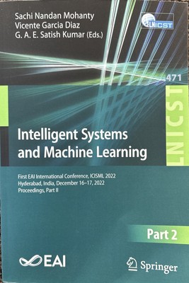 Intelligent Systems and Machine Learning - Mohanty, Diaz, Kumar (Eds.) Brand New