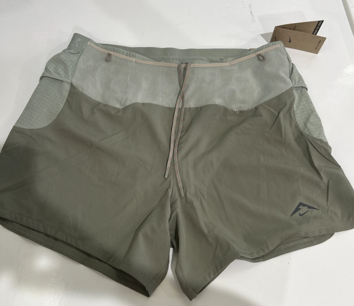 Nike Trail ADV 5” Green Running Shorts Men's L Brief Lined HJ3572-320