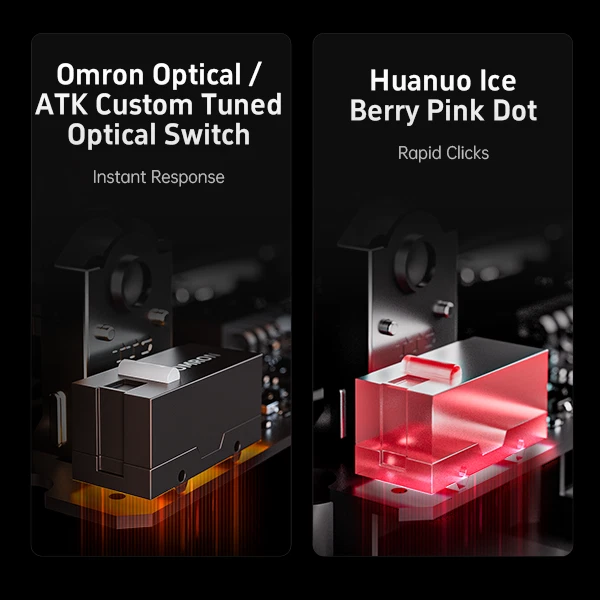 Ratones ópticos inalámbricos ATK Dragonfly A9 Pro Max - PAW3395 Ultra 57 g Foto 4 de 4