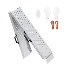 77.7 inches Long and 8.6 inches Wide Heavy Duty Folding Loading Ramp, Motorcy...