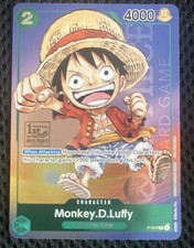 Monkey D Luffy P-037 1st Anniversary Tournament STAMP Promo Holo One Piece Card